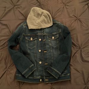 Old Navy Hoodied Jean Jacket